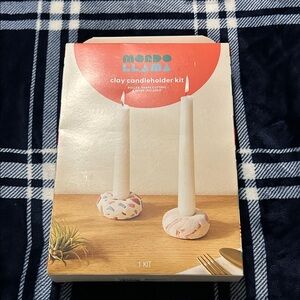 Mondo Llama Clay Candleholder Kit - Multicolor